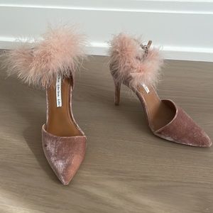 & other stories furry velvet heels